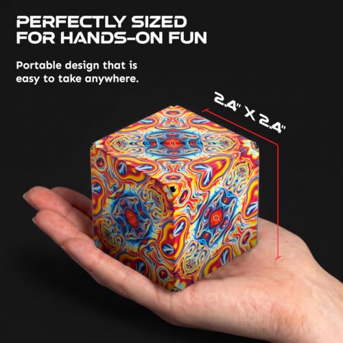 Shashibo DODECA Magnetic Puzzle Cube, Stress Relief Fidget Toy | 100+ Possible Shapes, Sensory Fidget Toy For Adults & Kids, Fun Shape Shifting Puzzle Box For All Ages