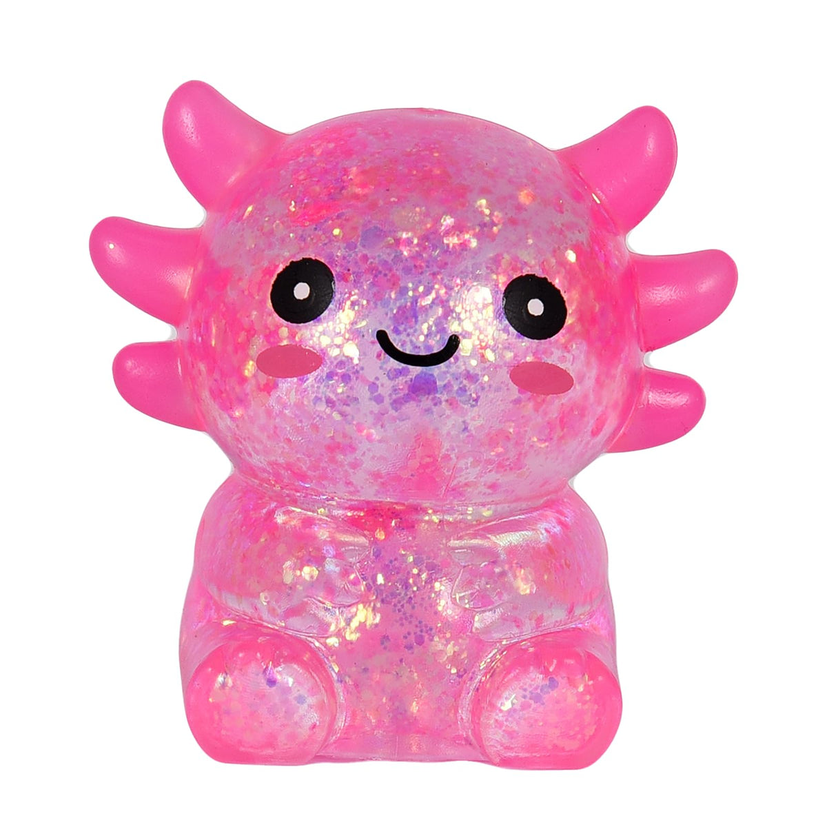 GSOOUOLD Axolotl Squishy Stress Ball, Soft TPR Fidget Toy for Kids Adults | Non-toxic soft TPR, slow rebound, satisfying squeeze, sensory stress relief toy for kids & adults