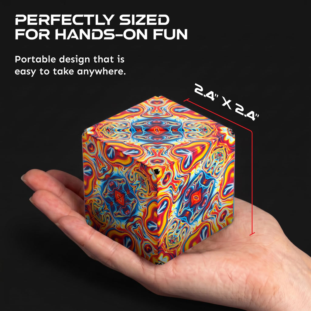 Shashibo DODECA Magnetic Puzzle Cube, Stress Relief Fidget Toy | 100+ Possible Shapes, Sensory Fidget Toy For Adults & Kids, Fun Shape Shifting Puzzle Box For All Ages