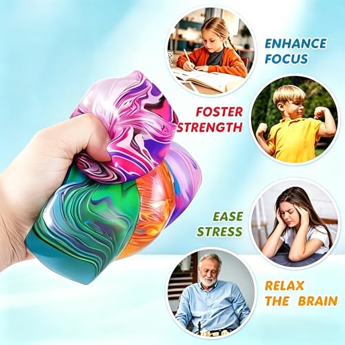 1 Pack Fidget Toys Squishy Stress Cube, Stress Balls for Kids Adults Squishies Stress Relief, Sugar Sensory Toys for Kids with Autism, Fidgets for Classroom Prize Toys