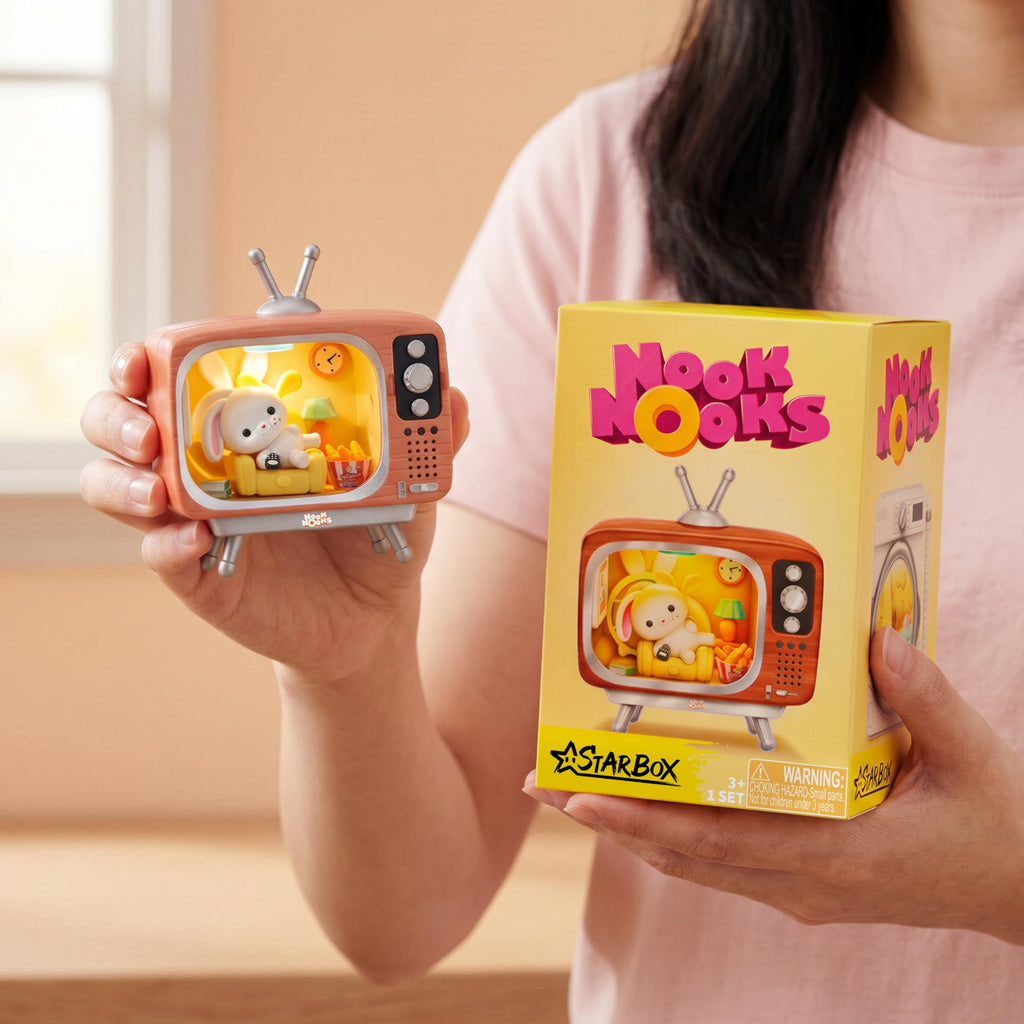 STARBOX Nook Nooks Series 1 Blind Box Collectible LED Animal Home Scenes
