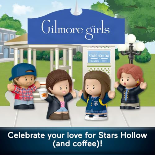 Little People COLLECTOR Gilmore Girls TV Show Special Edition Set for Fans, 4 Character Figures in a Display Package ​(Amazon Exclusive)