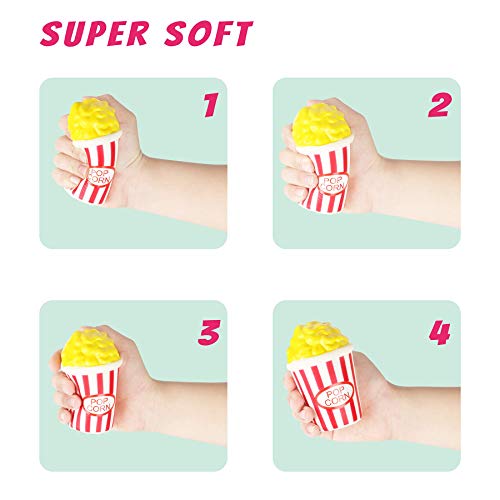YOYI Slow Rising Squishy Toys, Jumbo Food Squishies Set | Soft Kawaii Food Designs with Fun Squeeze Texture, Perfect Stress Relief Fidget Toys for Boys, Girls and Squishy Collectors
