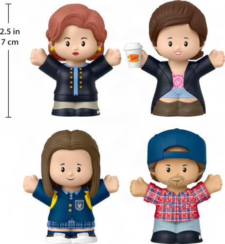 Little People COLLECTOR Gilmore Girls TV Show Special Edition Set for Fans, 4 Character Figures in a Display Package ​(Amazon Exclusive)