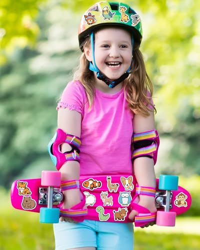 100 Pcs Animal Stickers for Kids, Cute Water Bottle Stickers, Party Favors | Vinyl Waterproof Kid Sticker Pack, Kids Classroom Prizes for Elementary Students, Goodie Bags Stuffers for Kids