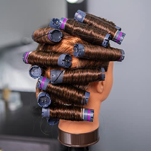 20-22" Female 100% Human Hair Mannequin Head for Hairdresser | Traininghead Hair Styling Braiding Cosmetology Manikin Doll Head Training Model Practice Head with free Clamp