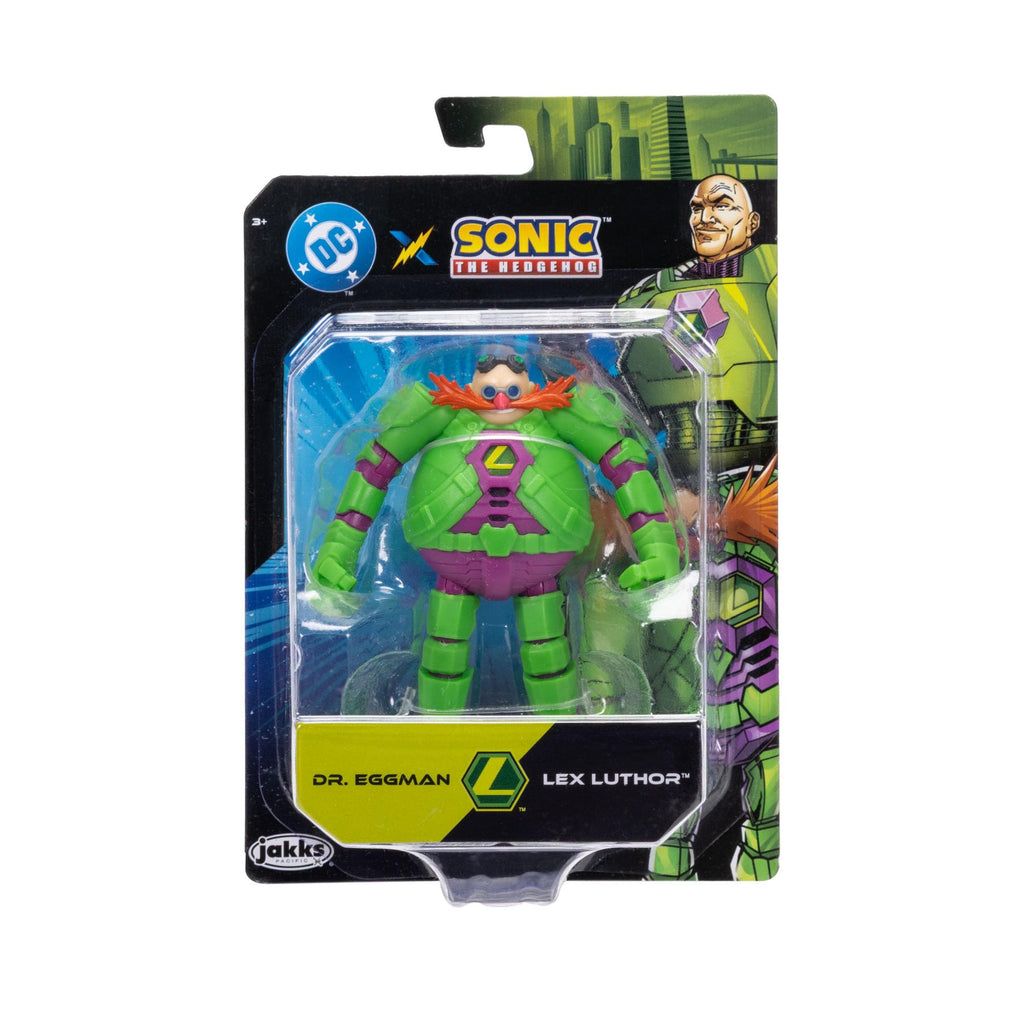 DC X Sonic Collectable 2.5 Inch Scale Action Figures Knuckles Silver Rouge Dr. Eggman Featuring Multiple Points of Articulation for Action-Packed Posing