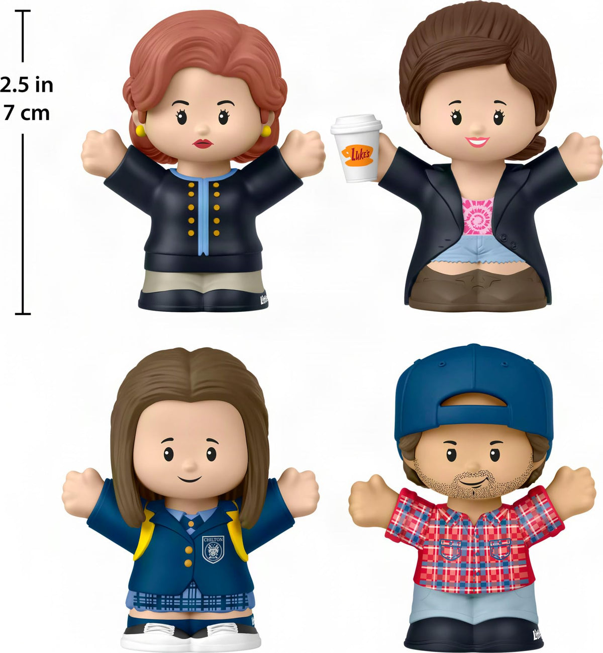 Little People COLLECTOR Gilmore Girls TV Show Special Edition Set for Fans, 4 Character Figures in a Display Package ​(Amazon Exclusive)