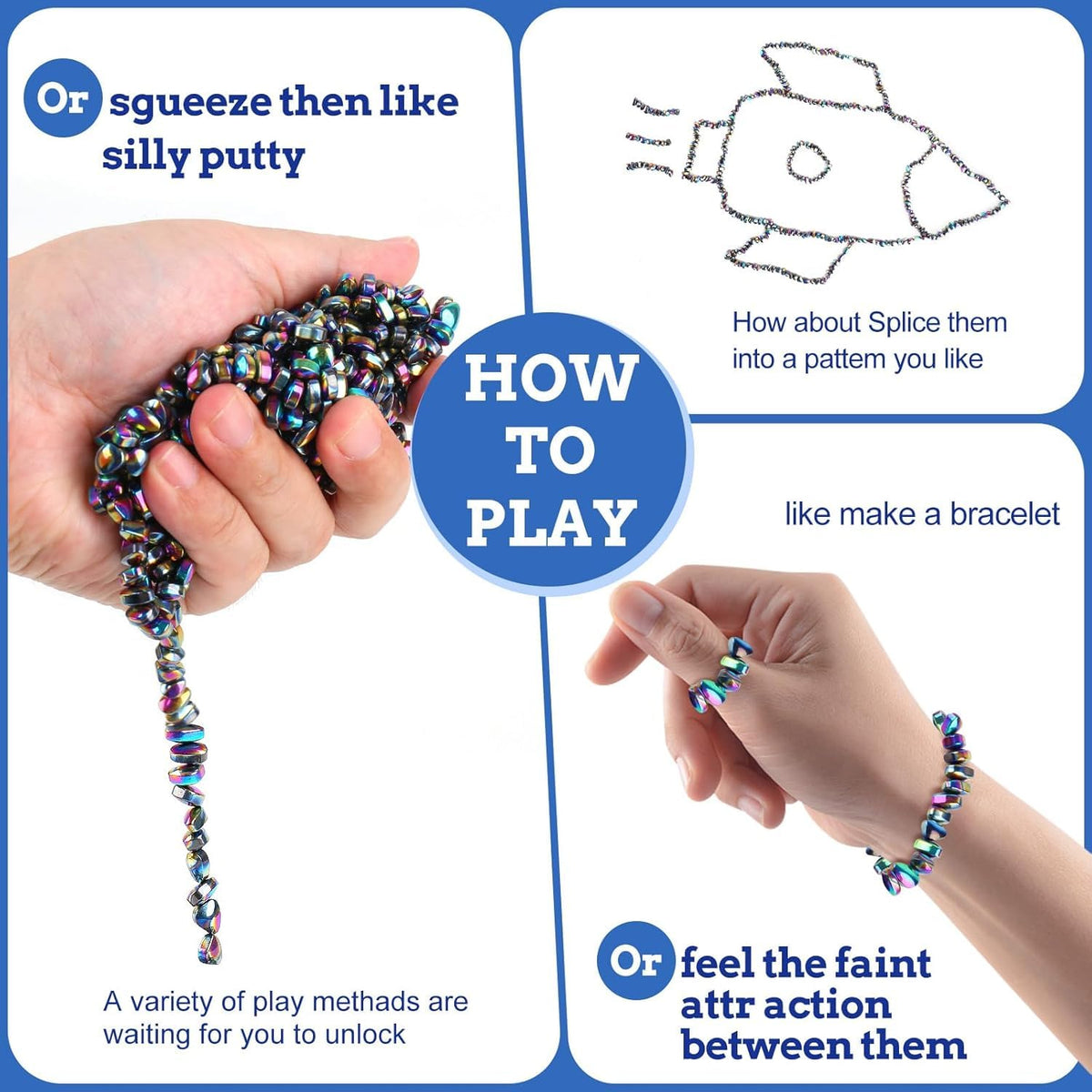 Matassari 550pcs Fidget Toy, Sensory Toys for Adults & Teens（Colour） | At work or parties, shape, stack, relax and unwind; a fun gift for birthdays, Christmas and stocking stuffers