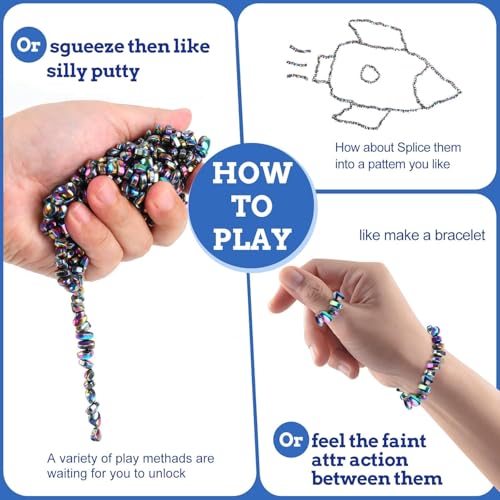Matassari 550pcs Fidget Toy, Sensory Toys for Adults & Teens（Colour） | At work or parties, shape, stack, relax and unwind; a fun gift for birthdays, Christmas and stocking stuffers
