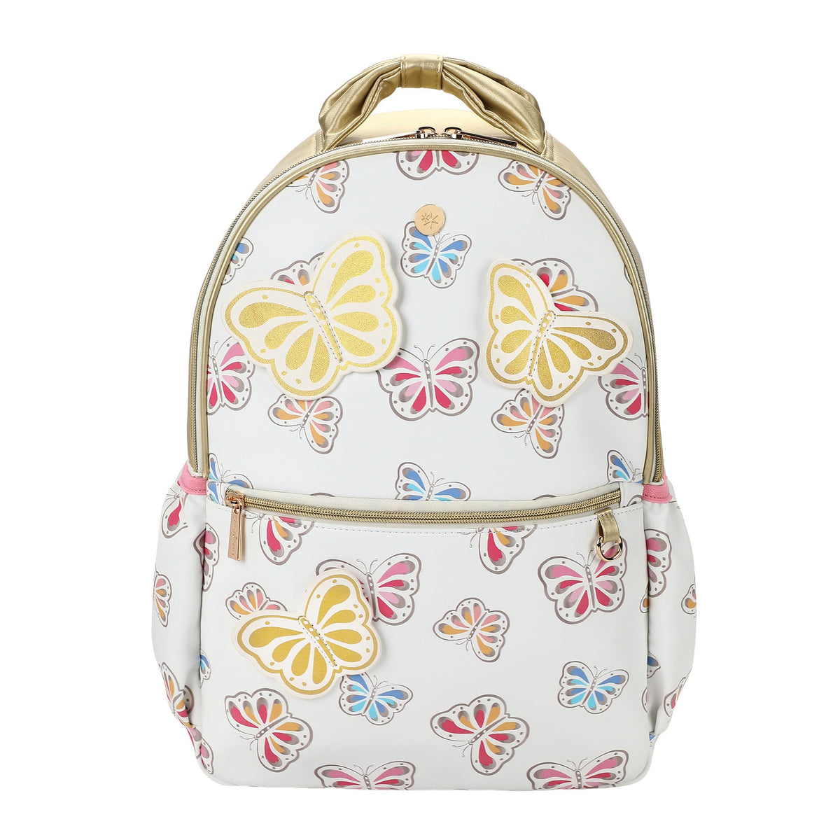 Gold Butterfly Backpack Bundle (Backpack, Lunchbox & Water Bottle)