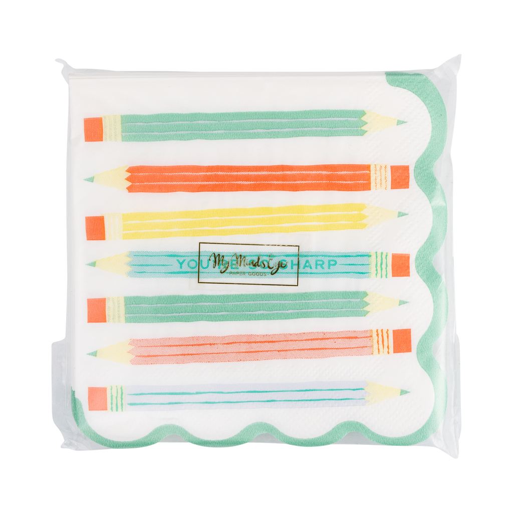 Pencil Cocktail Napkin