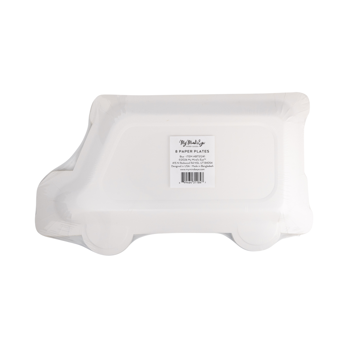 School Bus Shaped Plate