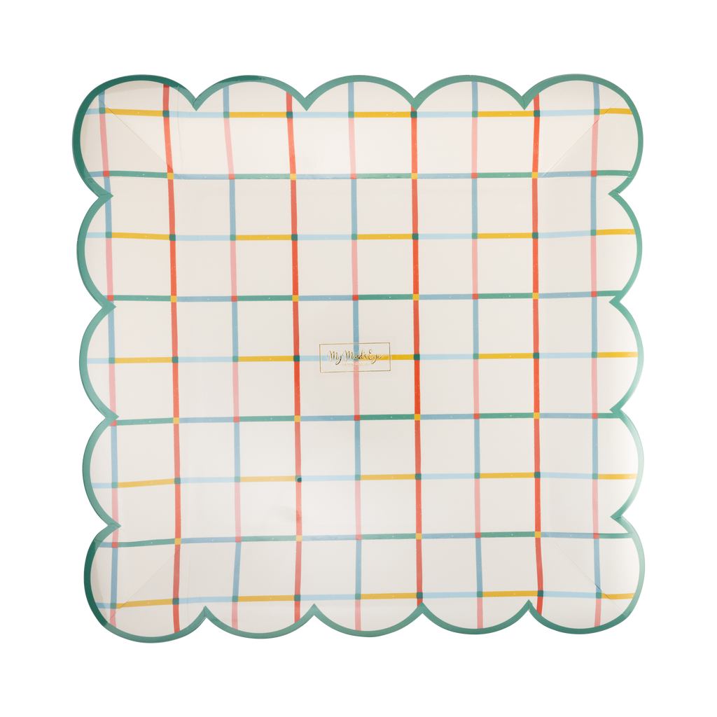 Colorful Grid Plate