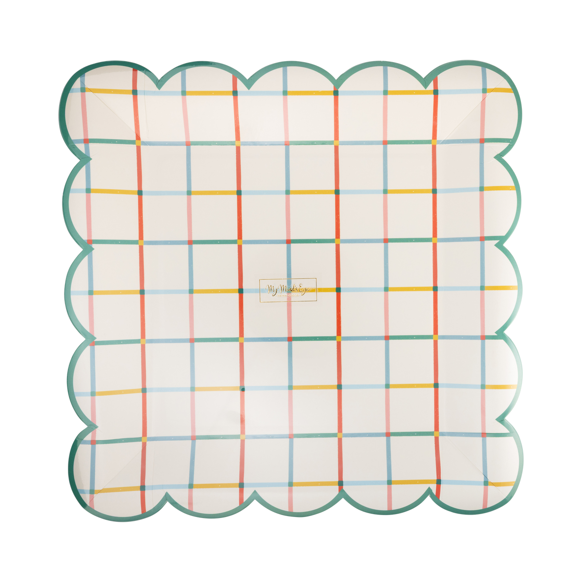 Colorful Grid Plate