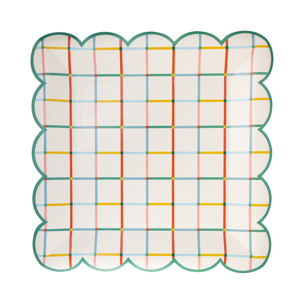 Colorful Grid Plate