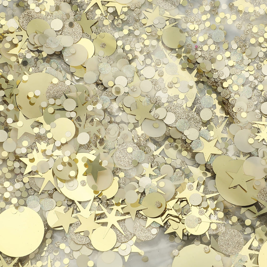 Confetti Glam Gold Clear Everything Pouch