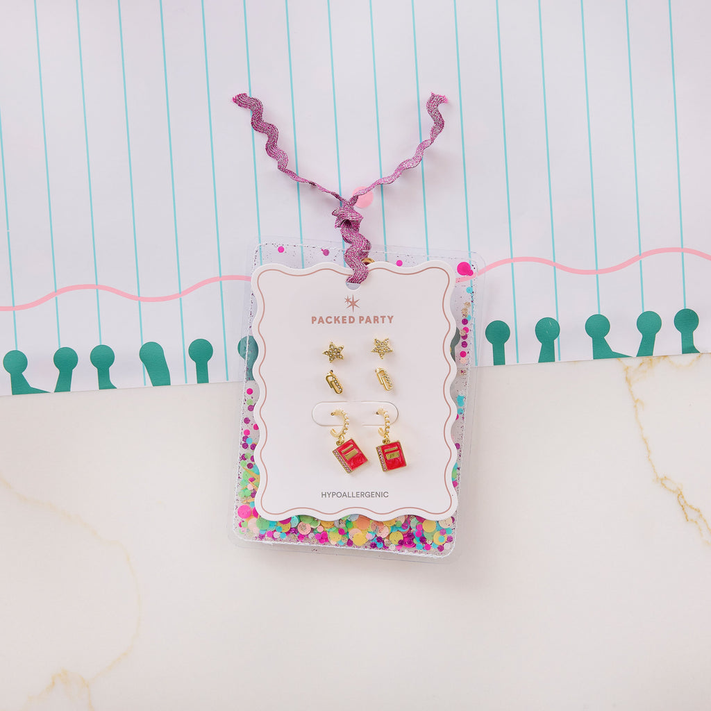 Back to School Icon Earring Set (3 Pack)