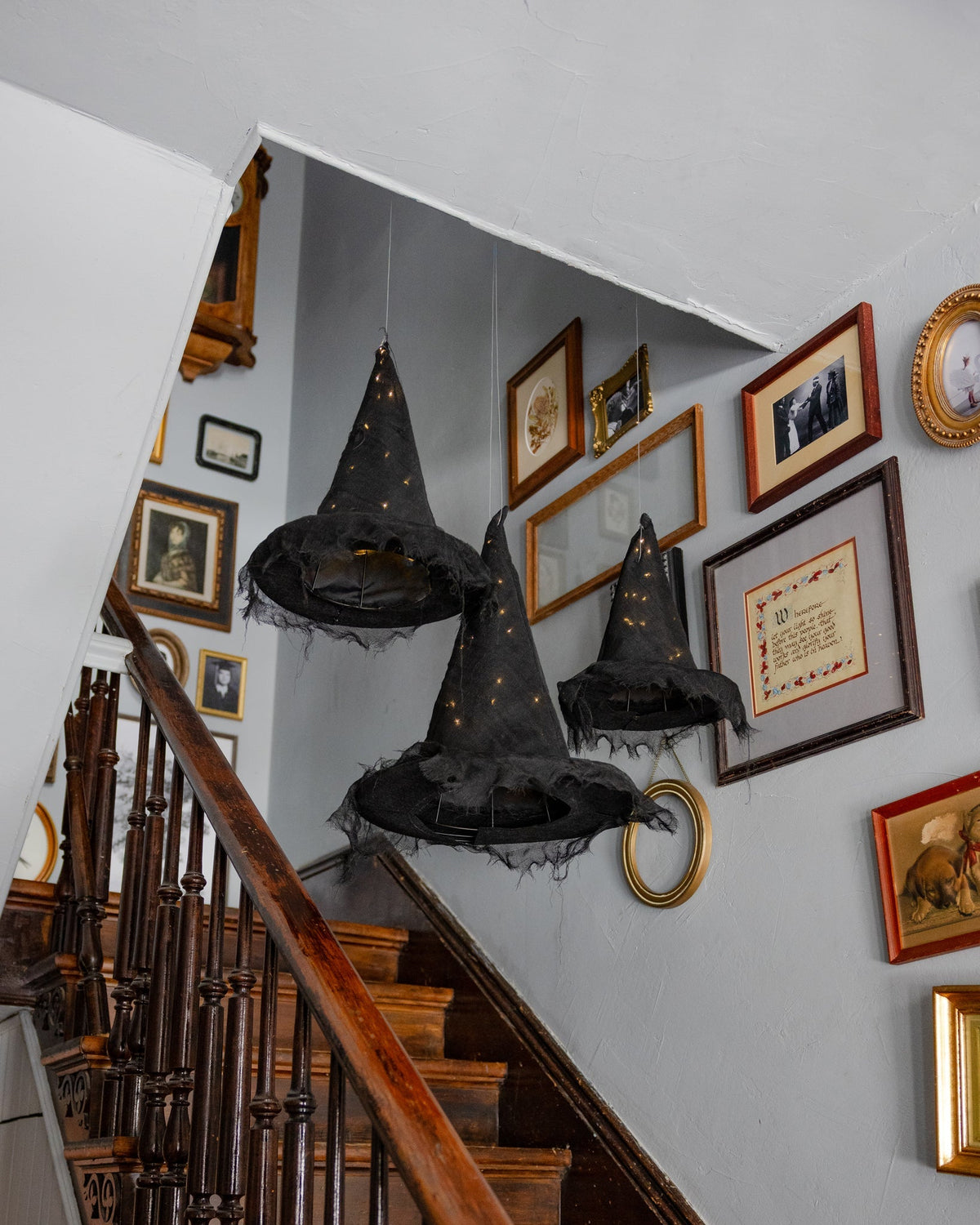 Light Up Halloween Witch Hats, Set of 3