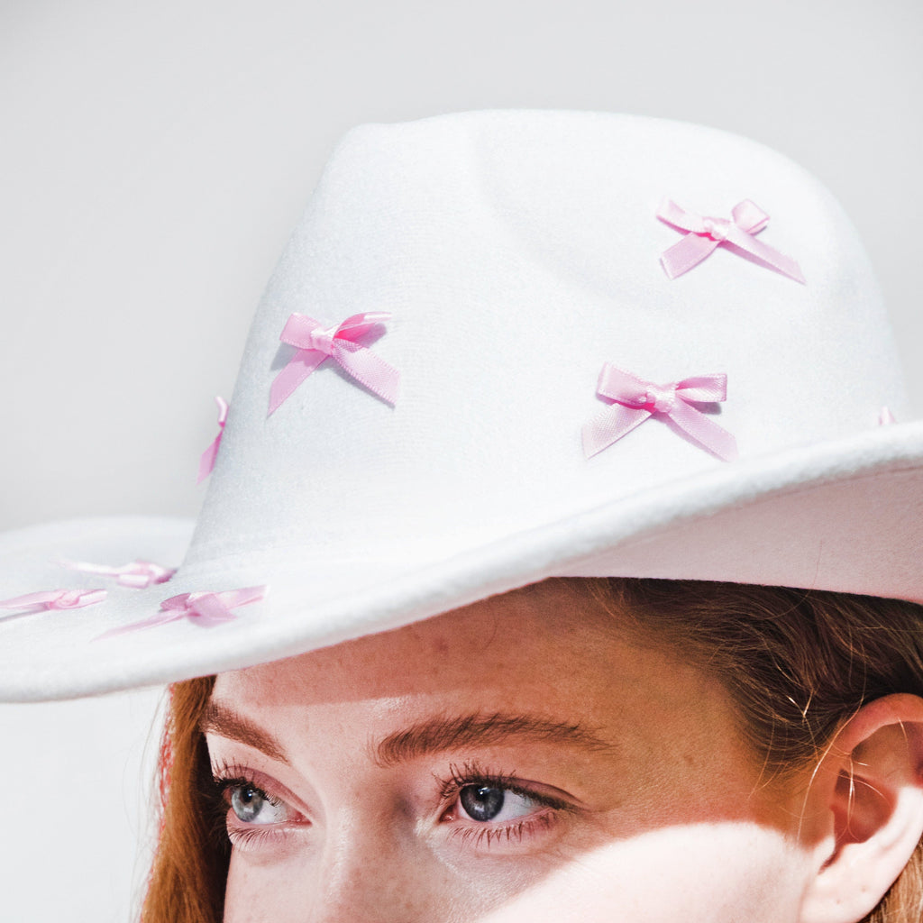 Howdy Darling Bow-Detailed Cowboy Hat