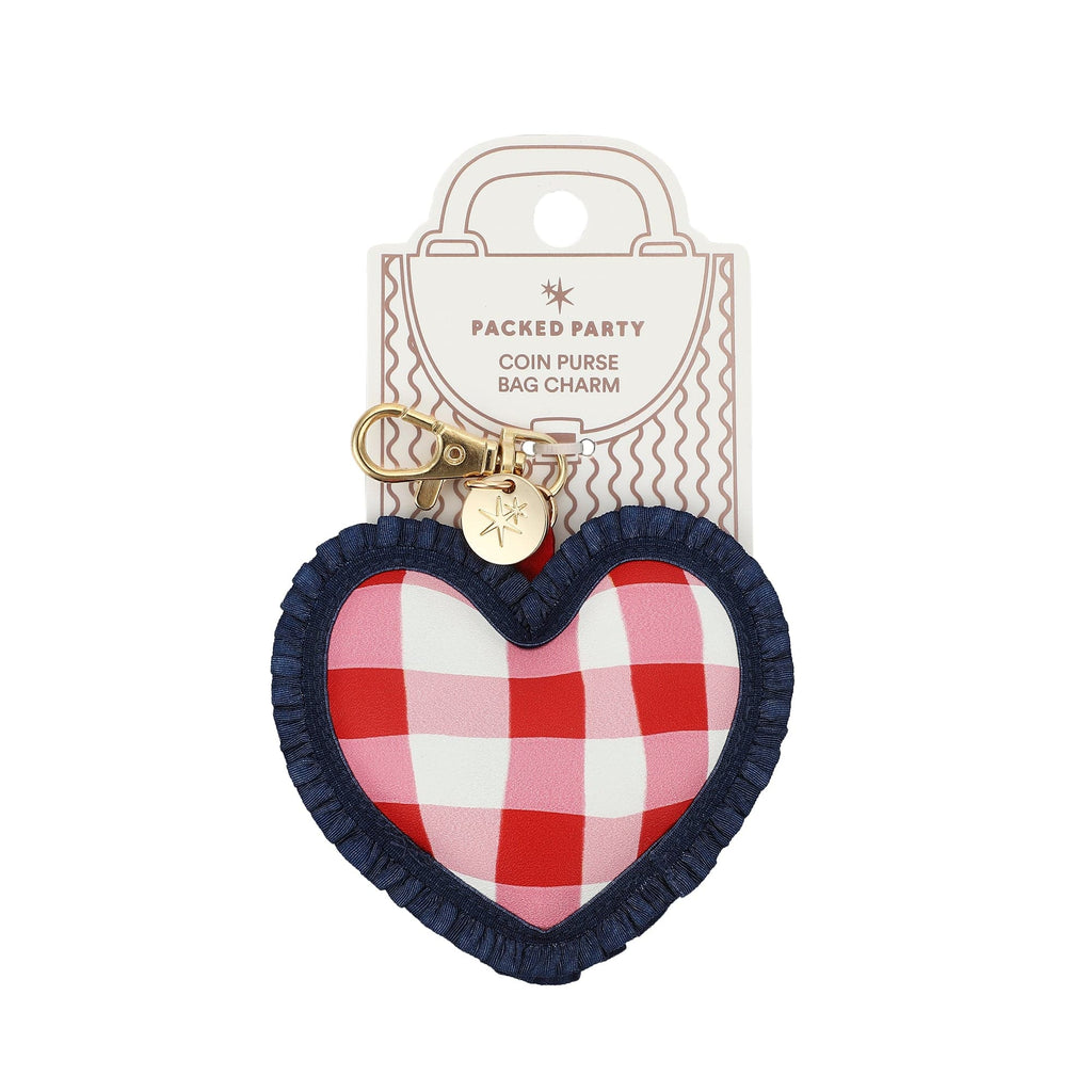 Picnic Perfect Gingham Heart Bag Charm