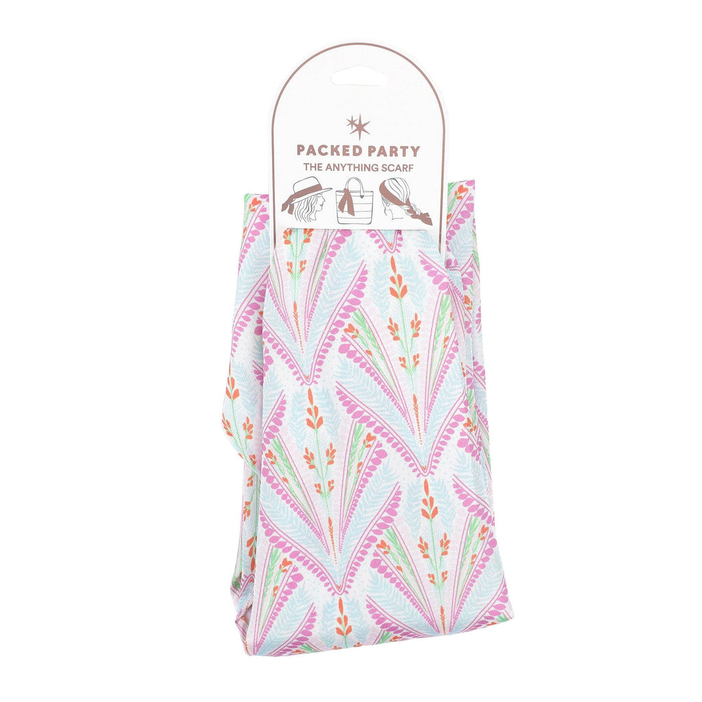 Petals & Plumes Satin Anything Scarf