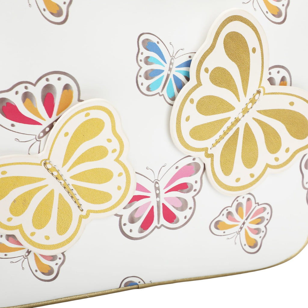 Gold Butterfly Backpack Bundle (Backpack, Lunchbox & Water Bottle)