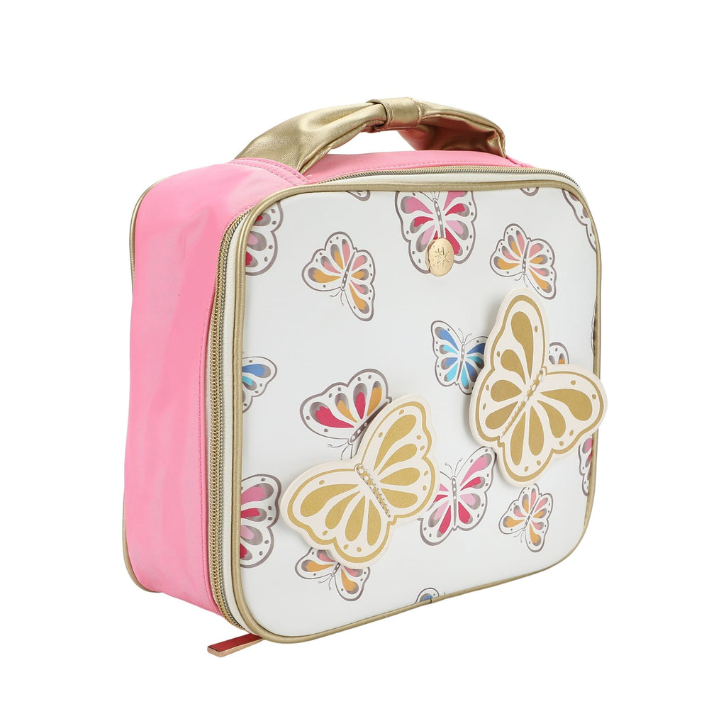 Gold Butterfly Backpack Bundle (Backpack, Lunchbox & Water Bottle)