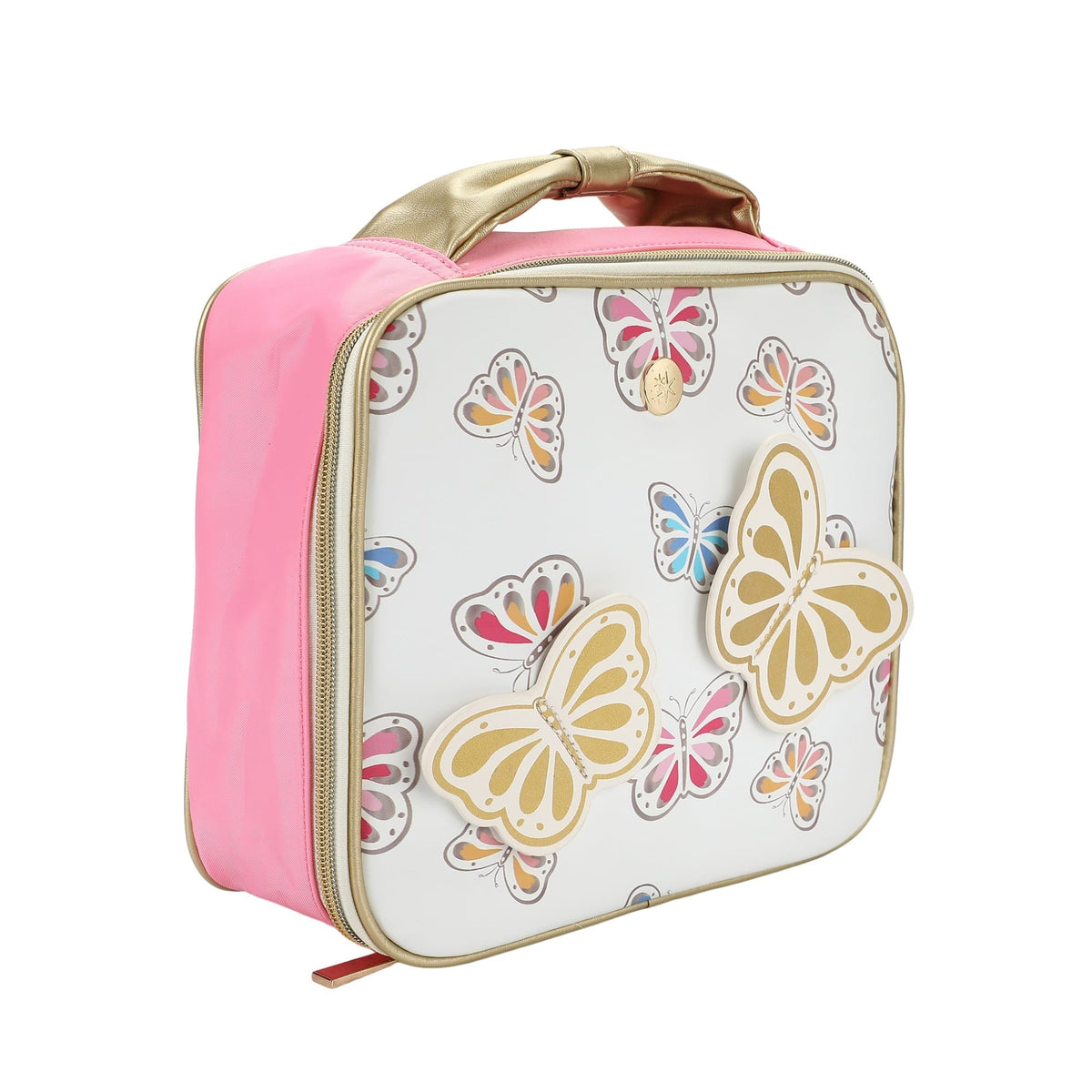 Gold Butterfly Backpack Bundle (Backpack, Lunchbox & Water Bottle)