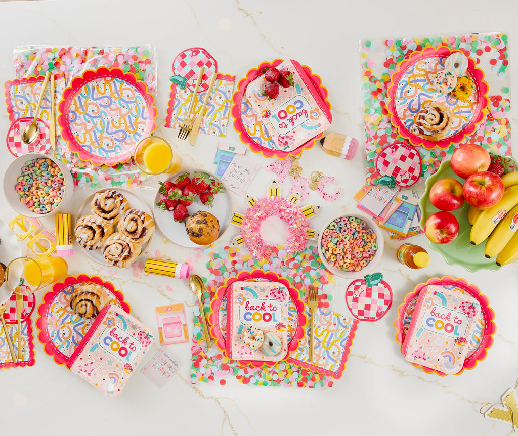 'Back to Cool' Notebook Dessert Plates (8" / 10 ct)