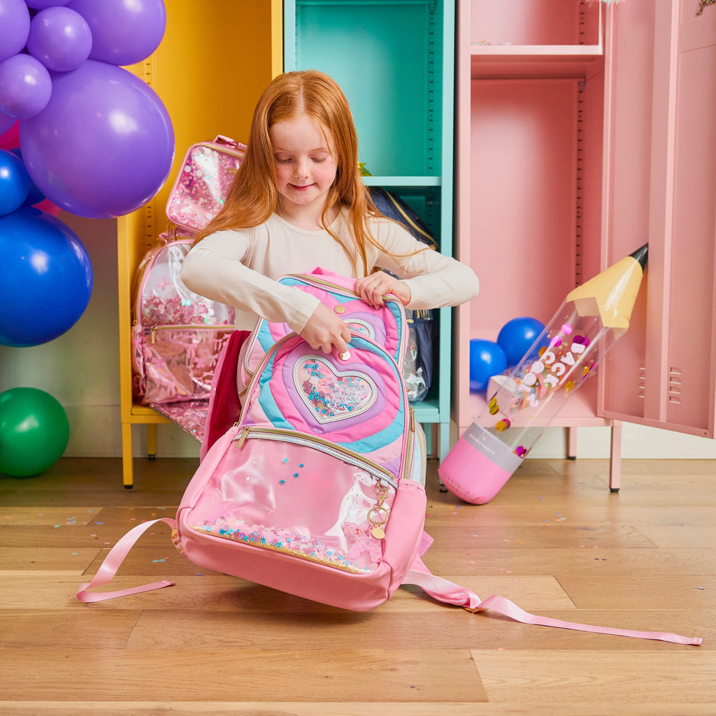 Quilted Confetti Heart Insulated Lunch Box