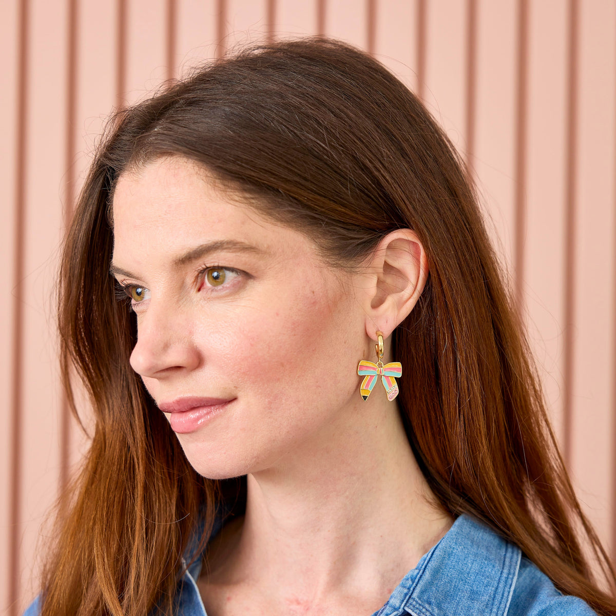 Pencil Bow Earrings