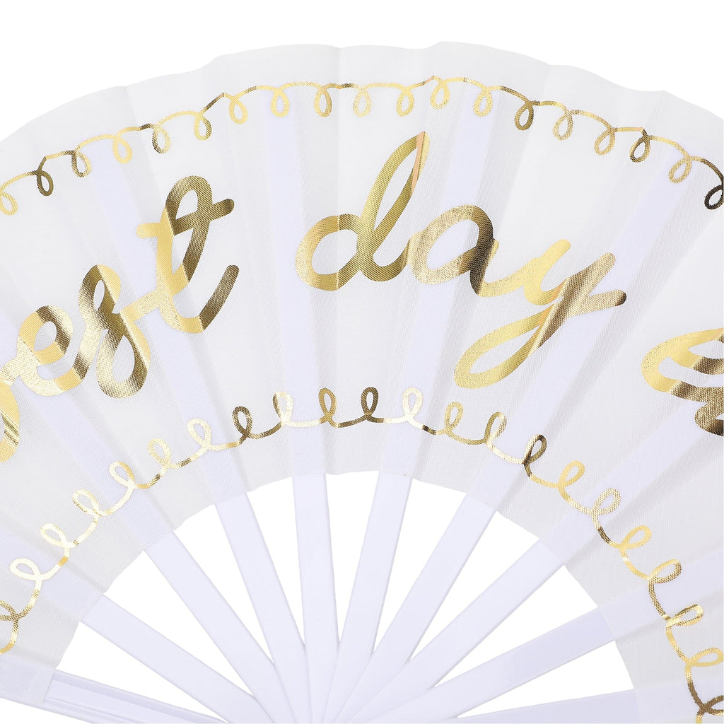 Best Day Ever Bridal Party Fans (4ct)