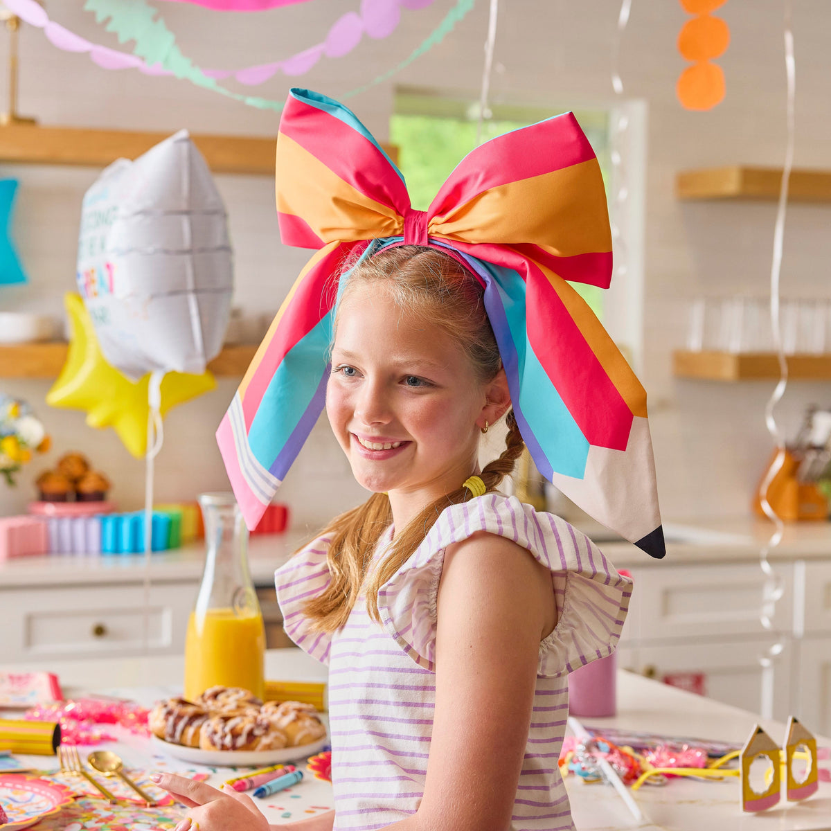 Pencil Bow Jumbo Novelty Headband