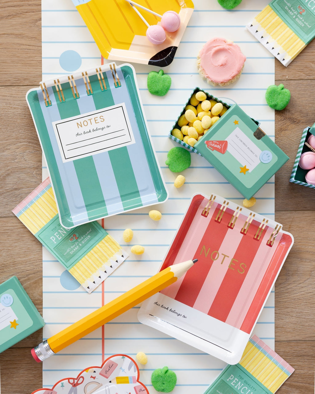 Occasions Notebook Shaped Plate Set
