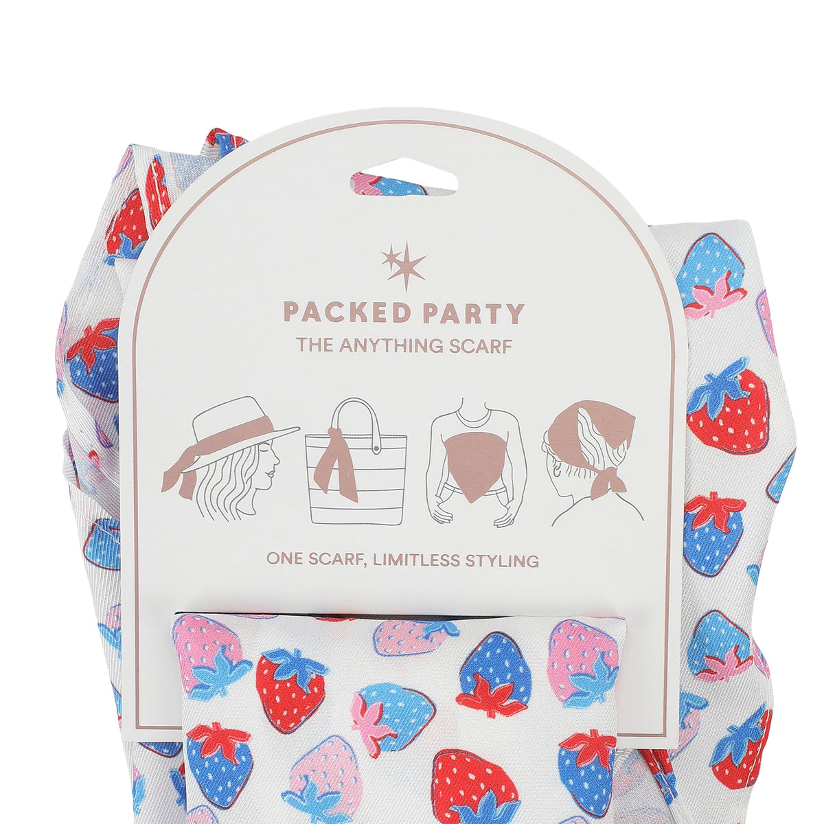 Red, White & Berry Anything Scarf