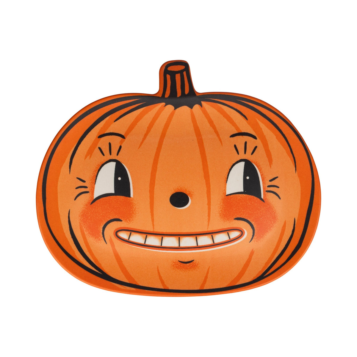Vintage Halloween Pumpkin Bamboo Plates