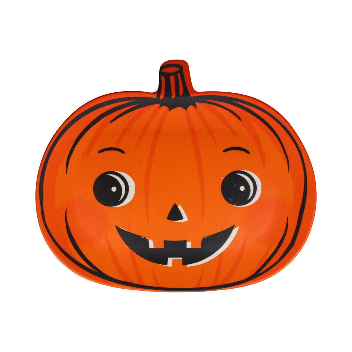 Vintage Halloween Pumpkin Bamboo Plates