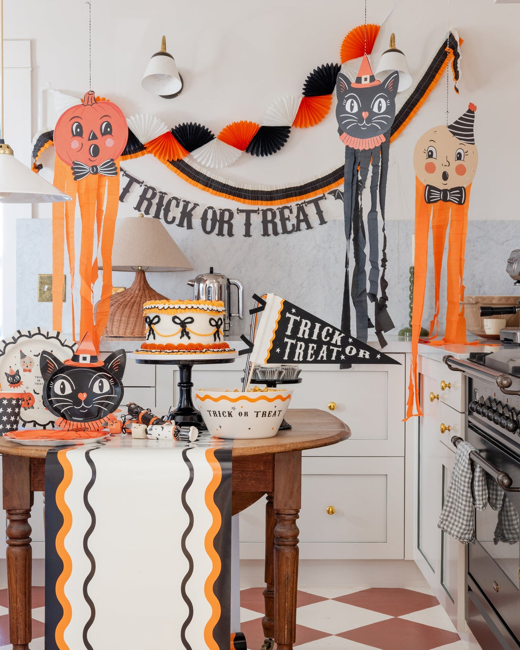 Vintage Hanging Characters with Streamers