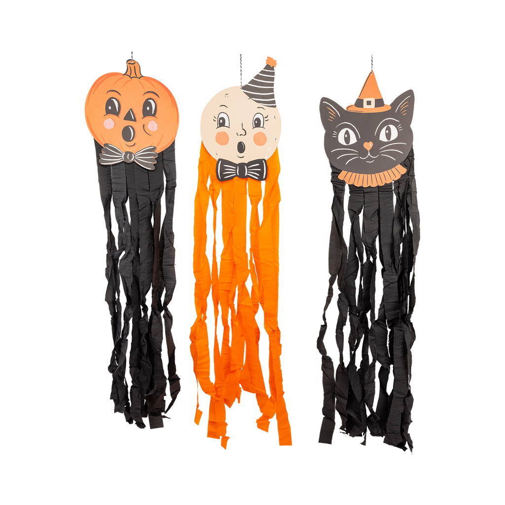Vintage Hanging Characters with Streamers