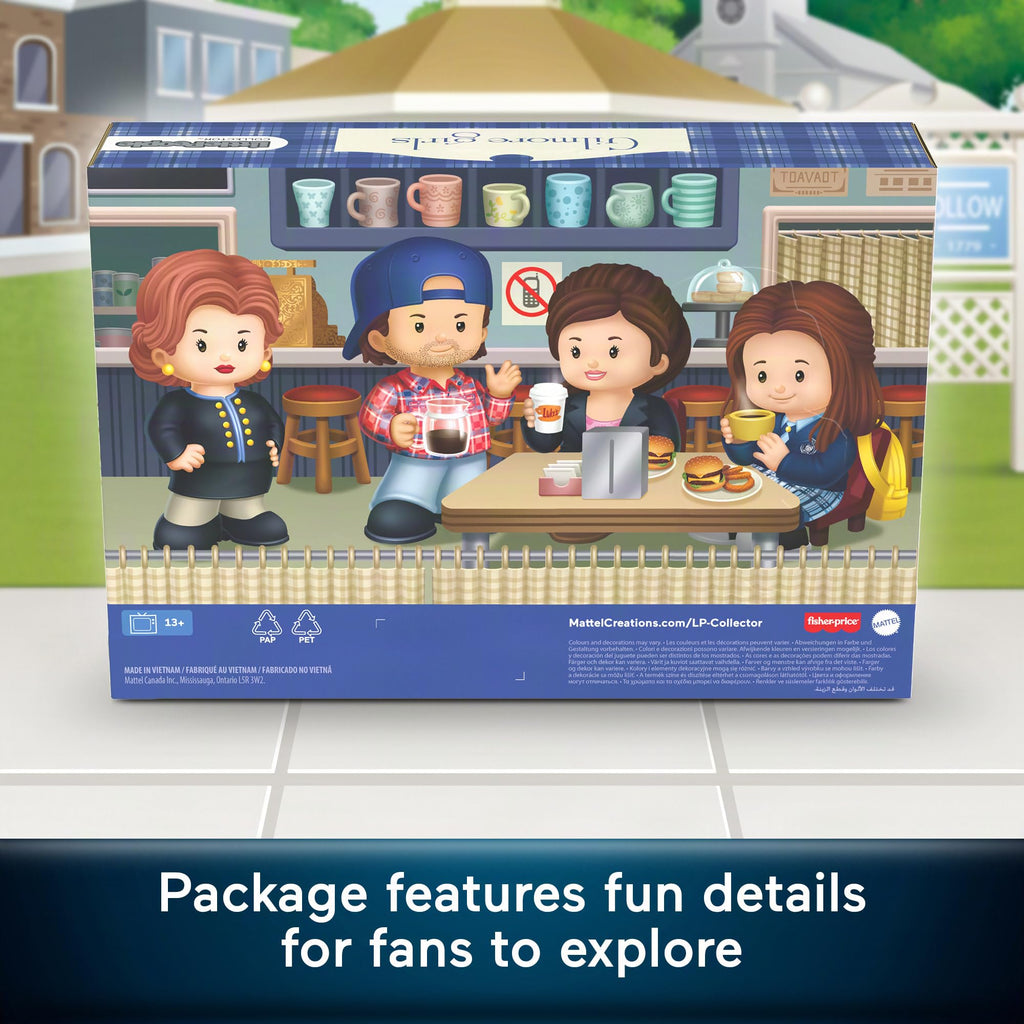 Little People COLLECTOR Gilmore Girls TV Show Special Edition Set for Fans, 4 Character Figures in a Display Package ​(Amazon Exclusive)