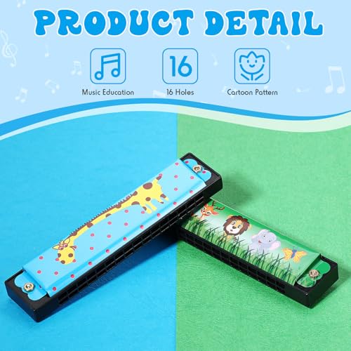 50 Pcs Harmonica for Kids 16 Holes Harmonicas Musical Instrument Toy