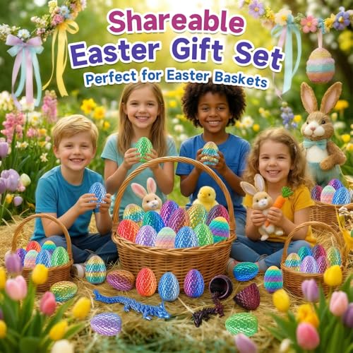 VivaNova 12 Pack 3D Printed Dragon Eggs with 12 Articulated 5-Inch Dragons