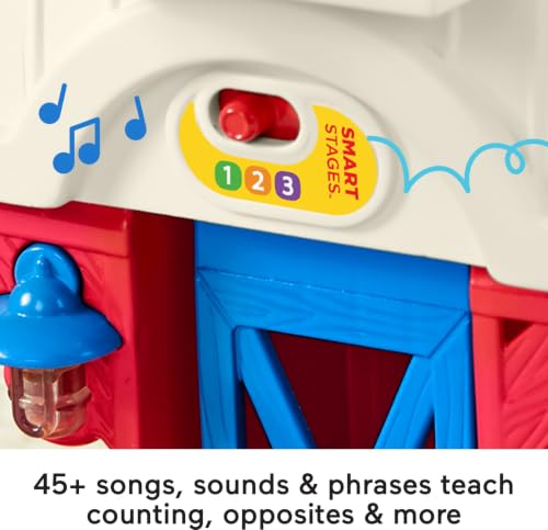 Fisher-Price Little People Caring for Animals Farm Playset | Toddler Learning Toy, Smart Stages Content with Educational Music, Pretend Play, Ages 1+ years (Amazon Exclusive)