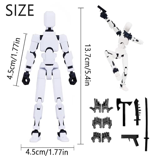 2026 New Assembly Completed-Titan 13 Action Figure,Dummy Robot 13 Action Figures Set,3D Printed Multi-Jointed Action Figures,Nova 13 Action Figure for Collectors Desktop Decorations (5pcs)