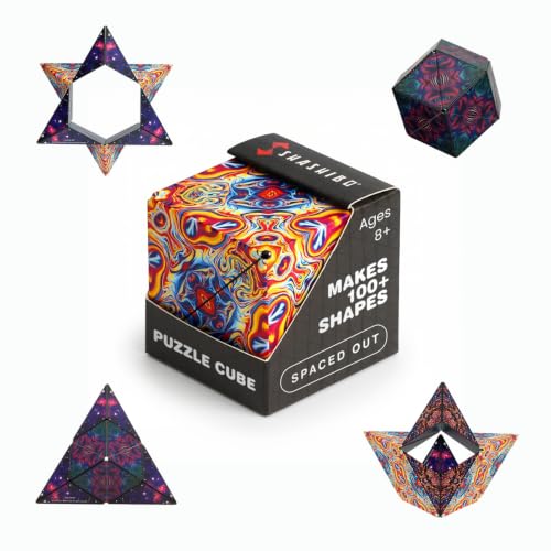 Shashibo DODECA Magnetic Puzzle Cube, Stress Relief Fidget Toy | 100+ Possible Shapes, Sensory Fidget Toy For Adults & Kids, Fun Shape Shifting Puzzle Box For All Ages