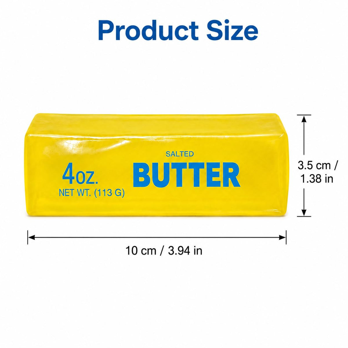 Coconut Oil Butter Squishy Toy, Butter Stick Stress Relief Squeeze Toy, Non-Rebound Moldable Sensory Fidget Toy, Soft Jelly Squishy Desk Toy for Teens Adults