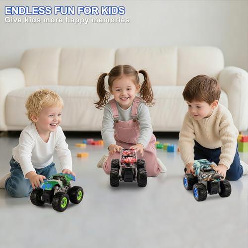 Trovogil Take Apart Monster Truck Toys for Kids 3 4 5 6 7 8 Year Old Boys, STEM Educational Building Toys with Electric Drill & Storage Box Gift Birthday Christmas for Boys Girls Kids Toddlers