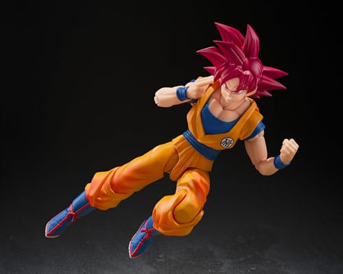 TAMASHII NATIONS - Dragon Ball Super - Super Saiyan God Son Goku (God Aura) S.H.Figuarts Action Figure