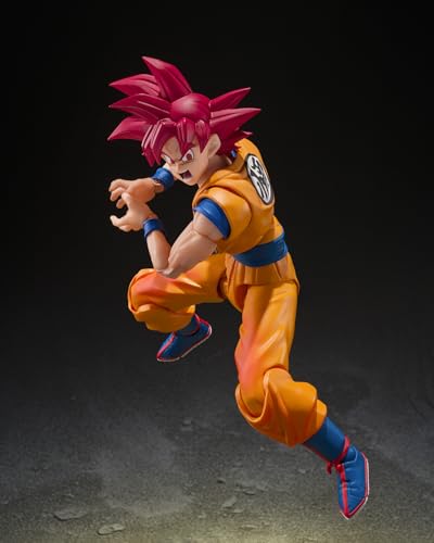 TAMASHII NATIONS - Dragon Ball Super - Super Saiyan God Son Goku (God Aura) S.H.Figuarts Action Figure